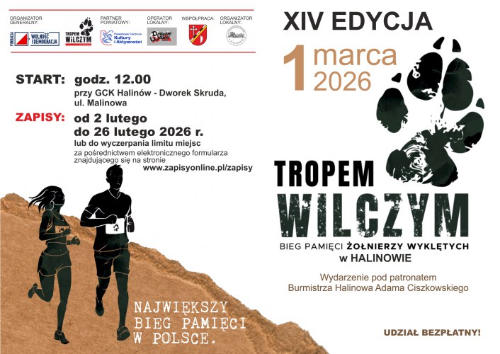 Bieg Tropem Wilczym 2026 - HALINÓW